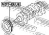 MITSUBISHI MD376057 Belt Pulley, crankshaft